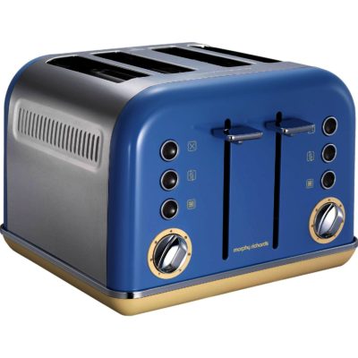Morphy Richards 242007 Accents 4 Slice Toaster in Cornflour Blue